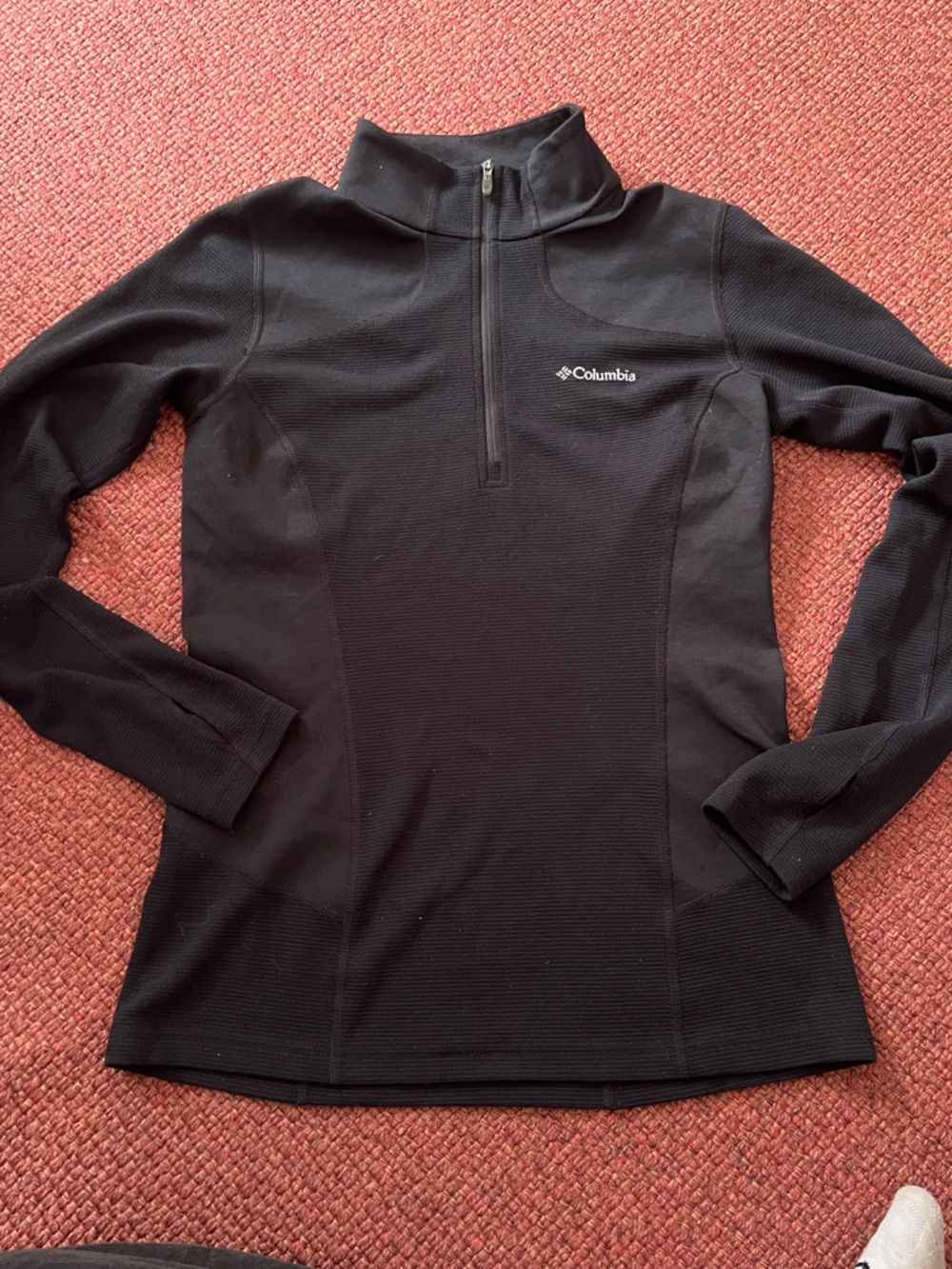 Columbia Black Half-Zip Performance Top